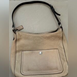 Coach Tan Hobo Bag with Classic Design